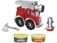 Play-Doh Wheels Kleine Feuerwehr, Spielset für Kinder ab 3 Jahren mit 2 Dosen,