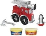 Play-Doh Wheels Kleine Feuerwehr, Spielset mit 2 Dosen, Wasser- und Feuerfarben,