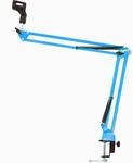 keepdrum NB35 BL Blau Tisch-Mikrofonarm Mikrofonstativ Schwenkarm zur Tischmontage