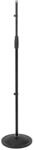 OMNITRONIC Mikrofonstativ 85-157cm sw | Mikrofonstativ mit stabilem Rundfu&szlig;