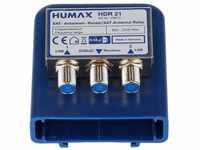 HUMAX Digital 2x1 DiSEqC Relais, SAT Verteiler zum Anschluss von 2 Single LNB an