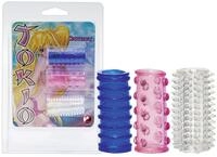 Orion 514306 Tokio Sleeves, 3-teiliges Penis-Manschetten-Set, Unterschiedliche