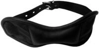 Bondage Leder Mundknebel Mund Knebel gepolstert Knochen Knebel schwarz