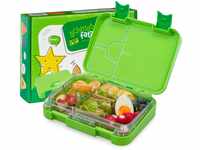 schmatzfatz Lunchbox für Kinder, Lunchbox, Bento-Box, bunt, Brotdose für...