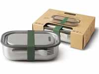 BLACK + BLUM Lunchbox Edelstahl 1L | Olive | 3-in-1 | Vakuumverschluss- 100%