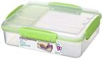 Sistema Snack Attack Duo To Go Brotdose mit 3 F&auml;chern | 975ml Lunch box mit