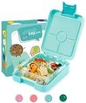 schmatzfatz Easy Brotdose f&uuml;r Kinder mit F&auml;chern, Bunte Unterteilt & Auslaufsicher,