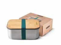 BLACK + BLUM Edelstahl Sandwichbox | Ozean | 1,25 L Edelstahl Dose mit Deckel 