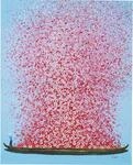 Kare Design Bild Touched Flower Boat Blau/Pink, Gem&auml;lde, Pastellfarben,...