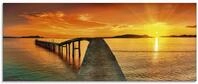 ARTland Wanddeko Glasbilder Wandbild Glas Bild einteilig 125x50 cm Querformat...