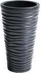 Prosper Plast Blumentopf mit herausnehmbarem Einsatz Sand Slim DPSA400 anthrazit