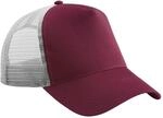 Beechfield Snapback Trucker Einheitsgr&ouml;&szlig;e Grey/Maroon
