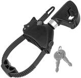 EUFAB 11577 Strap-Rahmenhalter kurz, abschlie&szlig;bar, f&uuml;r U-B&uuml;gelrohr: &Oslash; 3,0 cm, 12