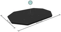 Bestway Flowclear PVC-Abdeckplane 305 x 200 cm, f&uuml;r Ovale 305 x 200 cm Power...