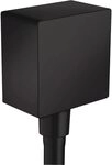 hansgrohe Schlauchanschluss FixFit Square, Wandanschluss mit...