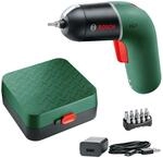 Bosch Akkuschrauber IXO (6. Generation, gr&uuml;n, stufenlose REGULATE, USB Ladekabel, in