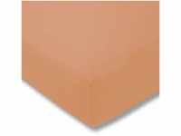 ESTELLA Spannbetttuch Feinjersey | Apricot | 100x200 cm | passend für Matratzen