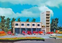 Vollmer Feuerwehr-Modellbausatz, St&auml;dtischer Feuerwehrst&uuml;tzpunkt, Bausatz im