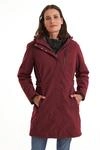 killtec Damen Funktionsparka/Parka mit abzippbarer Kapuze KOW 165 WMN PRK, weinrot,