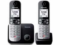 Kabelloses Telefon Panasonic Corp. KX-TG6852SPB DUO Schwarz