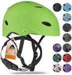 Apollo Skaterhelm Kinder, Damen & Herren, Fahrradhelm 52-58 verstellbar 