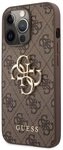 Guess GUHCP13X4GMGBR h&uuml;lle f&uuml;r iPhone13 Pro Max 6,7" braun 4G Big Metal Logo