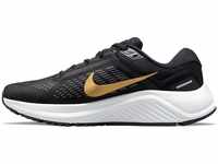 NIKE Damen W AIR Zoom Structure 24 Sneaker, Black/MTLC Gold Coin-Anthracite-Photon
