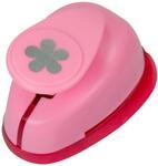 efco 1790286 Stanzer S, Retro Blume Motivstanzer, Kern: Metall, Pink, 6 x 4 x 4,5 cm
