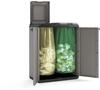 Keter 9736000 Split Basic Recyclingschrank, grau/schwarz, 68 x 39 x 85 cm, manuelle