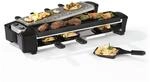MAXXMEE Raclette Grill | 2 Grillzonen | Naturstein & Aluguss f&uuml;r gro&szlig;e