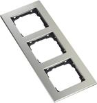 Gira 0213335 Abdeckrahmen E2 3-Fach flach, Edelstahl