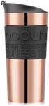 Bodum 11068-18S TRAVEL MUG Vakuum-Reisebecher, 0,35 L, Klappdeckel, Kupfer, Rich