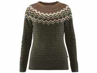 Fjallraven Womens Övik Knit Sweater W Sweatshirt, Deep Forest, M