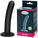Malesation Andy Dildo in schwarz, 1er Pack