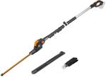 WORX WG252E.9 Akku Teleskop Heckenschere, 1340 /min, 45cm Schnittbreite, 10-Fach