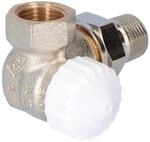 TA Heimeier Thermostat-Ventilunterteil V-exakt II Wi-Eck re RG vernickelt 1/2 Zoll,