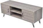 vidaXL TV-Schrank Lowboard HiFi Fernsehtisch Sideboard Kommode 120x40x45 cm Grau