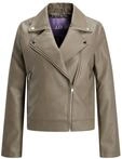 JJXX Female Lederjacke JXGail Biker Faux Faux Jacket Noos Brindle M