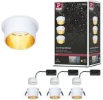 Paulmann 93381 LED Einbauleuchte Gil 3-Step-Dim Rund Incl. 3x6 Watt Dimmbar Wei&szlig;