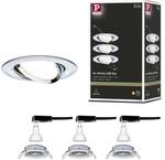 Paulmann 93434 LED Einbauleuchte Nova Basisset schwenkbar rund 84 mm 50&deg; GU10...