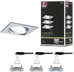 Paulmann 93474 LED Einbauleuchte 3-Step-Dim Nova Basisset schwenkbar eckig...