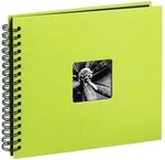 Hama Fotoalbum Jumbo 36x32 cm (Spiral-Album mit 50 schwarzen Seiten, Fotobuch mit