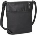 Zwei Damen Umh&auml;ngetasche JANA J10 Crossbody Bag 5 Liter Handtasche im Canvas-Stil im