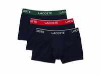 Lacoste Herren 5H3401 Boxer Shorts, Marine/Vert-Rouge-Marine, S (3er Pack)