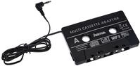 Hama KFZ-Kassettenadapter (Smartphones/MP3-/CD-Player/iPod/Tablets am Autoradio, Tape