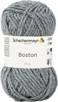 Schachenmayr Boston Hand Knitting Yarn, 50 g Medium Grey Mottled