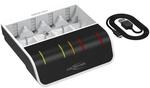 ANSMANN Akku Ladeger&auml;t NiMH f&uuml;r 4X AAA AA C D und 1x 9V, intelligentes Laden,
