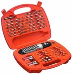 Black+Decker Batteriebetriebenes Schrauber-Set (54-tlg., PH1/2/3, PZ1/2/3,...