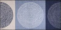 Salonloewe Fu&szlig;matte "Nestor" blau Gr&ouml;&szlig;e 75x150 cm
