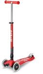 Micro Kickboard Maxi Deluxe Scooter, faltbar, LED, 3 R&auml;der, Lean-to-Steer,...
